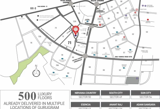 Trehan-One-Earth-Sector-71-Gurgaon-Location-Map
